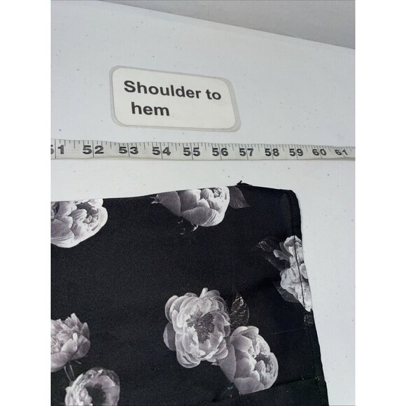 Revolve Majorelle halter Maxi dress, black lace floral slinky fairy goth size SM - Picture 10 of 14